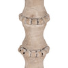 Wooden 11" Antique Candle Holder|Bougeoir antique de 11 po en bois