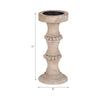Wooden 11" Antique Candle Holder|Bougeoir antique de 11 po en bois