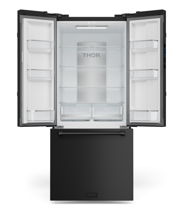 Gordon Ramsay Collection by Thor Kitchen 30\" 17.5 Cu. Ft. Counter-Depth French-Door Refrigerator - RF3017FFD00