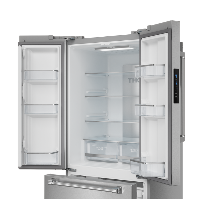 Gordon Ramsay Collection by Thor Kitchen 30\" 17.5 Cu. Ft. Counter-Depth French-Door Refrigerator - RF3017FFD99