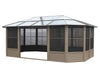 Gazebo Penguin Florence - Solarium 12x18 Polycarbonate Roof|Gazebo Penguin Florence - Solarium 12x18 Toit de polycarbonate