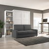 Bestar Pur Queen 5-Shelf Murphy Bed with Sofa - White|Grand lit escamotable Pur de Bestar avec 5 tablettes et sofa - blanc