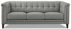 Hydeline Bodie Leather Sofa - Grey|Sofa Bodie en cuir de Hydeline - gris