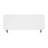 Manhattan Comfort Mid-Century Modern Gales 48.50” Sideboard with Solid Wood Legs - Matte White|Desserte moderne du milieu du 20e siècle Gales de Manhattan Comfort de 48,50 po avec pattes en bois massif - blanc mat