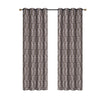 Embroidered Panel Fern Chocolate 96" - Set of 2 Drapes and Blinds|Panneau brodé chocolat de 96 po à motif de fougère - ensemble de 2 rideaux et stores