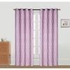 Embroidered Panel Fern Dark Rose 96" - Set of 2 Drapes and Blinds|Panneau brodé rose foncé de 96 po à motif de fougère - ensemble de 2 rideaux et stores