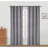 Jacquard Panel Cubic Grey 84" - Set of 2 Drapes and Blinds|Rideau de 84 po gris en jacquard à motif cubique - ensemble de 2