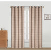 Jacquard Panel Cubic Taupe 84" - Set of 2|Rideau de 84 po taupe en jacquard à motif cubique - ensemble de 2