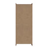 Manhattan Comfort Mid-Century Modern Ratzer Storage Cabinet with 11 Shelves - Brown & White|Armoire de rangement Ratzer de Manhattan Comfort de style moderne du milieu du 20e siècle avec 11 tablettes - brune et blanche