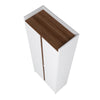 Manhattan Comfort Mid-Century Modern Ratzer Storage Cabinet with 11 Shelves - White & Brown|Armoire de rangement Ratzer de Manhattan Comfort de style moderne du milieu du 20e siècle avec 11 tablettes - blanche et brune