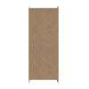 Manhattan Comfort Mid-Century Modern Ratzer Storage Cabinet with 11 Shelves - White & Brown|Armoire de rangement Ratzer de Manhattan Comfort de style moderne du milieu du 20e siècle avec 11 tablettes - blanche et brune
