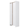 Manhattan Comfort Mid-Century Modern Ratzer Storage Cabinet with 11 Shelves - White & Brown|Armoire de rangement Ratzer de Manhattan Comfort de style moderne du milieu du 20e siècle avec 11 tablettes - blanche et brune