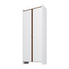 Manhattan Comfort Mid-Century Modern Ratzer Storage Cabinet with 11 Shelves - White & Brown|Armoire de rangement Ratzer de Manhattan Comfort de style moderne du milieu du 20e siècle avec 11 tablettes - blanche et brune