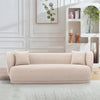 Manhattan Comfort Contemporary Siri Linen Weave 92.52" Sofa with Pillows - Wheat|Sofa contemporain Siri de Manhattan Comfort de 92,52 po en lin tissé avec coussins - blé