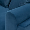 Manhattan Comfort Contemporary Edmonda Velvet Sofa with Pillows - Sapphire Blue|Sofa contemporain Edmonda de Manhattan Comfort en velours avec coussins - bleu saphir