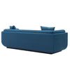 Manhattan Comfort Contemporary Edmonda Velvet Sofa with Pillows - Sapphire Blue|Sofa contemporain Edmonda de Manhattan Comfort en velours avec coussins - bleu saphir