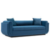 Manhattan Comfort Contemporary Edmonda Velvet Sofa with Pillows - Sapphire Blue|Sofa contemporain Edmonda de Manhattan Comfort en velours avec coussins - bleu saphir