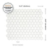 Smart Tiles Peel and Stick 4-Sheet 11 x 10 Backsplash - Hexago|Dosseret Smart Tiles peler et coller 11 x 10, 4 feuilles - Hexago