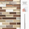Smart Tiles Peel and Stick 4-Sheet 10 x 9 Backsplash - Muretto Durango|Dosseret Smart Tiles peler et coller 10 x 9, 4 feuilles - Muretto Durango