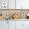 Smart Tiles Peel and Stick 4-Sheet 10 x 9 Backsplash - Muretto Durango|Dosseret Smart Tiles peler et coller 10 x 9, 4 feuilles - Muretto Durango