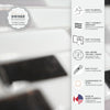 Smart Tiles Peel and Stick 4-Sheet 10 x 9 Backsplash - Muretto Alaska|Dosseret Smart Tiles peler et coller 10 x 9, 4 feuilles - Muretto Alaska
