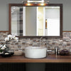 Smart Tiles Peel and Stick 4-Sheet 10 x 9 Backsplash - Crescendo Terra|Dosseret Smart Tiles peler et coller 9 x 9, 4 feuilles - Crescendo Terra