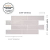 Smart Tiles Peel and Stick 2-Sheet 23 x 11 Backsplash - Oslo Grey|Dosseret Smart Tiles peler et coller 23 x 11, 2 feuilles - Oslo Grey