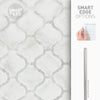 Smart Tiles Peel and Stick 2-Sheet 23 x 12 Backsplash - Blok Arabesco|Dosseret Smart Tiles peler et coller 23 x 12, 2 feuilles - Blok Arabesco
