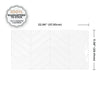 Smart Tiles Peel and Stick 2-Sheet 23 x 12 Backsplash - Blok Chevron|Dosseret Smart Tiles peler et coller 23 x 12, 2 feuilles - Blok Chevron