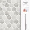 Smart Tiles Peel and Stick 4-Sheet 9 x 9 Backsplash - Penny Roccia|Dosseret Smart Tiles peler et coller 9 x 9, 4 feuilles - Penny Roccia