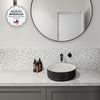 Smart Tiles Peel and Stick 4-Sheet 9 x 9 Backsplash - Penny Roccia|Dosseret Smart Tiles peler et coller 9 x 9, 4 feuilles - Penny Roccia