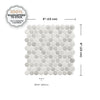 Smart Tiles Peel and Stick 4-Sheet 9 x 9 Backsplash - Penny Roccia|Dosseret Smart Tiles peler et coller 9 x 9, 4 feuilles - Penny Roccia
