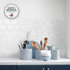 Smart Tiles Peel and Stick 4-Sheet 10 x 11 Backsplash - Hexa Yule|Dosseret Smart Tiles peler et coller 10 x 11, 4 feuilles - Hexa Yule