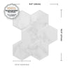 Smart Tiles Peel and Stick 4-Sheet 10 x 11 Backsplash - Hexa Yule|Dosseret Smart Tiles peler et coller 10 x 11, 4 feuilles - Hexa Yule