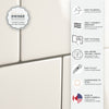 Smart Tiles Peel and Stick 2-Sheet 22 x 8 Backsplash - Square Velden|Dosseret Smart Tiles peler et coller 22 x 8, 2 feuilles - Square Velden