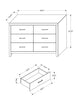 Soren Bedroom 6-Drawer Dresser, 59"W x 33"H - Bleached Oak | Commode de chambre à coucher Soren de 59 po (L) x 33 po (H) à 6 tiroirs - chêne blanchi