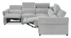 Cindy Crawford Home Aspen 3-Piece Power Reclining Sectional with Adjustable Headrests and USB Port - Silver | Sofa sectionnel à inclinaison électrique Aspen de Cindy Crawford Home 3 pièces avec appuie-têtes électriques et port USB - argenté