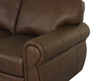 Chateau d’Ax Porto 66" Traditional Genuine Leather Loveseat - Chocolate | Causeuse traditionnelle Porto de Château d’Ax de 66 po en cuir véritable - chocolat