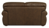 Chateau d’Ax Porto 66" Traditional Genuine Leather Loveseat - Chocolate | Causeuse traditionnelle Porto de Château d’Ax de 66 po en cuir véritable - chocolat