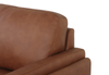 Chateau d’Ax Venice 91" Traditional Genuine Leather Sofa – Light Brown | Sofa traditionnel Venice de Château d’Ax de 91 po en cuir véritable - brun clair