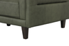 Chateau d’Ax Venice 91" Traditional Genuine Leather Sofa – Green | Sofa traditionnel Venice de Château d’Ax de 91 po en cuir véritable - vert