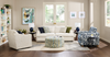 Made in Canada Sofa Lab Customizable Club 36" Fabric Accent Chair with Wood Legs – Marine Accent Fabric  | Fauteuil d’appoint personnalisable Club de Sofa Lab de 36 po fabriqué au Canada en tissu avec pattes en bois - tissu décoratif Marine