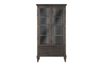Benhill 40" Bookcase with Tempered Glass Doors - Weathered Coal | Bibliothèque Benhill de 40 po avec portes en verre trempé - charbon vieilli