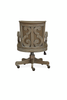 Harold 22.5" Upholstered Chair with Casters - Dovetail Grey | Chaise rembourrée Harold de 22,5 po avec roulettes - gris tourterelle