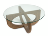 Kerwin 40" Coffee Table with Glass Top - Almond | Table à café Kerwin de 40 po avec dessus en verre - amande