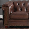 Hydeline Standwood Leather Loveseat - Brown|Causeuse Standwood de Hydeline en cuir - brune