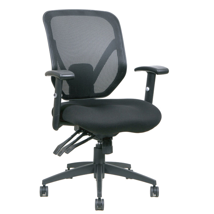 Tygerclaw Mid Back Mesh Office Chair - Grey