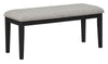 Trove Dining Bench with Padded Seat, 42”W - Black | Banc de salle à manger Trove de 42 po (L) avec siège rembourré - noir | TROVBDBN