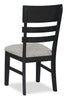 Trove Dining Chair, Ladder-back – Black  | Chaise de salle à manger Trove avec dossier en échelle - noire  | TROVBDSC