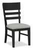 Trove Dining Chair, Ladder-back – Black  | Chaise de salle à manger Trove avec dossier en échelle - noire  | TROVBDSC